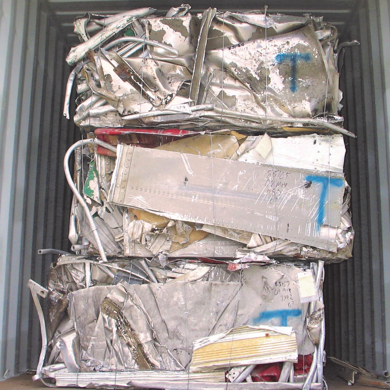 Aluminium recyclable metal