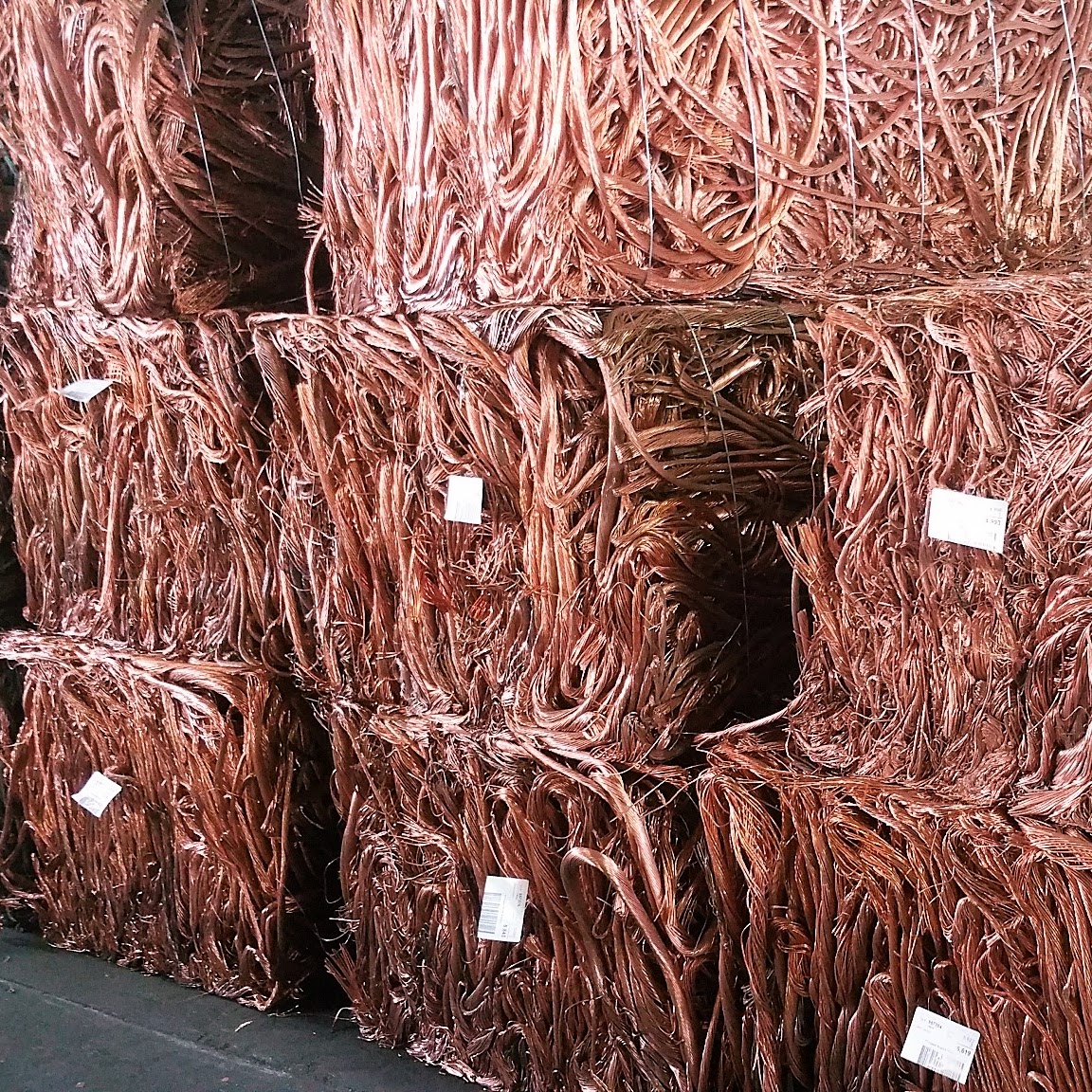 Copper recyclable metal